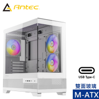 Antec 安鈦克 CX500M ARGB M-ATX電腦機殼(白色)