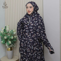 Mukena Rayon Premium Wanita Motif Bunga Elegan Mukena Adem & Ringan
