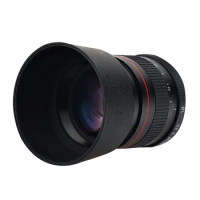 85Mm F1.8 Camera Lens Full Frame Portrait Lens Large Aperture Lens SLR Fixed-Focus Large Aperture Lens For Sony Nex Camera Lens