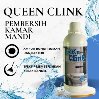 QUEEN CLINK PEMBERSIH KERAK LANTAI KAMAR MANDI TOILET KERAMIK PORSELEN QUEEN CLINK KACA PELUNTUR KAR
