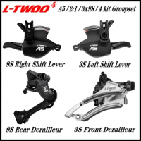 LTWOO A5 2:1 3X9 27 Speed Derailleurs Groupset 9s 9v Shifter Lever Front Derailleur 9 Speed velocidade Rear Switches Set For MTB