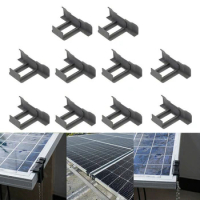 10pcs 30/35mm Solar Panel Mud Removal Clips Roof Mounted PV Panel Drainage Clips Automatic Water Removal Outdoor Use Tools