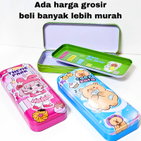 MJ Kotak Pensil Kaleng Biasa 2 susun 8x20 / Tempat Pensil / Pencil Case/Tepak