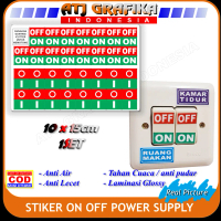 Stiker on off saklar alat elektronik sticker power listrik lampu
