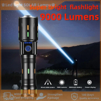 Super Bright LED Flashlight 100000 Lumen Zoom Long Distance Flashlight USB C Rechargeable Waterproof