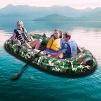 Spot parcel post Factory Supply pvc Inflatable Water Yacht Float Double Water Canoe Floating Bed Inflatable Recliner Kayak