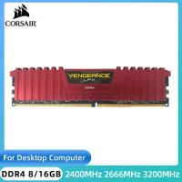 CORSAIR Vengeance LPX DDR4 16GB 8GB 3200MHZ 2666Mhz 2400Mhz DIMM RAM PC4-25600 21300 19200 Desktop Memoria Ram 1.2V 288 Pin