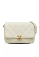 Chanel 二手香奈兒小號菱格紋魚子醬鏈 Melody Flap 手袋