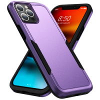 Fashion Color Contrast Shockproof Protective Hybrid Case For Apple iPhone 11 12 13 Pro Max Cover Wireless charging Dual Layer