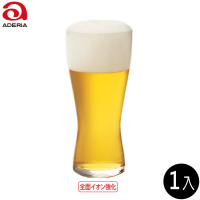 【ADERIA】日本強化薄口啤酒杯 310ml 1入(啤酒杯 飲料杯 強化玻璃杯)