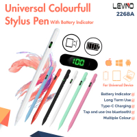 LEVINO Stylus Pen LED Power Display Universal Pen for IPad Samsung Xiaomi Huawei Tablet Smartphone