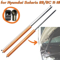 9 Colors Carbon Fiber Bonnet Hood Gas Struts Springs Dampers for Hyundai Solaris RB/RC 2011-2018 Lift Supports Shock Absorber