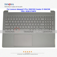 Original New 5CB1C74970 Black For Lenovo ideapad 5 Pro-16ACH6 Creator 5-16ACH6 Palmrest US Keyboard KB Bezel Upper Case C Shell