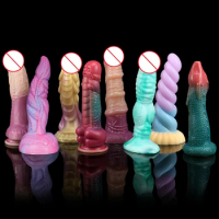 Huge Monster Dildos Dog Penis Adult Toys for Women Big Dick Realistic Dildos Silicone Dragon Dildo for Anal Prostate Massager