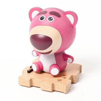 小禮堂 迪士尼 熊抱哥 木製彈簧搖頭公仔 坐姿款 (質感木製傢飾) 4711717-302214