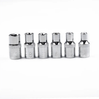 Set 6 pcs bit/socket Torx Star betina 1/4 inci (E4, E5, E6, E7, E8, E10), alat tangan