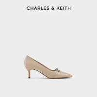 CHARLES&amp;KEITH24 New spring CK1-61720174 French simple pointed stiletto heels