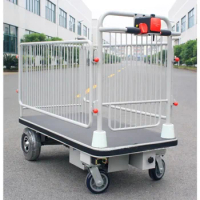 Electric Power Platform Cart Manufacture Electric Trolley Hand Truck Electric Platform Cart Material Handling Roll Container