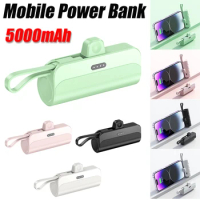 Mini Power Bank 5000mAh Portable Mobile Phone Charger External Battery PowerBank for iPhone 14/13/12/11 Pro Max &amp; Samsung/Xiaomi