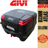 GIVI B33NM B33N2M ATLAS LIMITED EDITION BOX KOTAK MONOLOCK TOP CASE KOTAK BELAKANG REAR 33LITRE RED