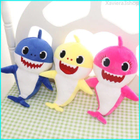 Xaviera3shop [พร้อมส่ง]ตุ๊กตาเบบี้ชาร์คBaby shark มีเพลง มีไฟวิบวับ