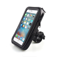 Motorcycle Support Phone Holder Waterproof Case 360 Rotation Holder for iPhone 6 Xiaomi 3 note2 Phone Stand Bicycle Bracket