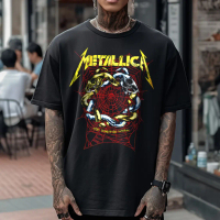 Áo Thun Tinh Thần Rock, Chủ Nghĩa Mối Tình Với Metallica, Xu Hướng Đường Phố Cao Cấp, Baju Lelaki Áo
