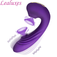 3 in 1 Clitoral Sucking G Spot Dildo Vibrator Sex Toys for Women Clitoral Stimulator Vagina Nipple Sucker Female Masturbator