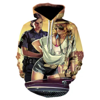 Grand Theft Auto GTA 5 Game 3D Printed hoodie 2021 Novelty Men/women hoodies homem harajuku style Sportswear Teens Sweatshirt