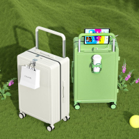 行李箱 2023新款ins學生多功能寬拉桿行李箱大容量萬向輪行李箱20寸登機