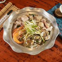 【興蓬萊台菜】｛連續四年米其林餐盤推薦｝《芋頭海鮮米粉湯》每份3700公克