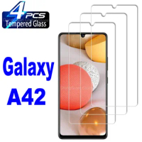 2/4Pcs 9H Tempered Glass For Samsung Galaxy A42 Screen Protector Glass Film