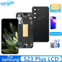 6.6'' Super Amoled Frontal Display S23+ Lcd For Samsung Galaxy S23 Plus S916 S916b S916u Lcd Display Touch Screen，With Frame