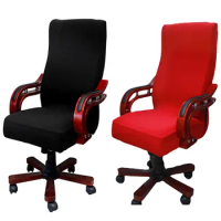 Plus Size Office Chair Covers Computer Universal Stretch Boss Chair Cover Modern High Back Rotating Lift Arm Chair Cover
