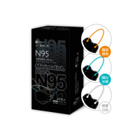 【藍鷹牌】極簡黑系列 N95醫用4D立體型成人口罩 三色綜合款 30片x1盒(兩款可選)