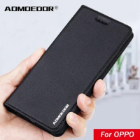 Oppo Reno5 6 6z Lite 5F 5Z 5 Reno 10 Pro 8 8T 7 Pro Case Leather Flip Cover for Oppo Find X5 X3 Lite Phone Case