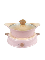 ชุดหม้อและเตา IH RICOPA สีชมพู