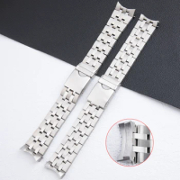 21mm 23mm 316L Top Quality Stainless Steel Solid Watchband For Tissot Strap Seastar T120407/417A Bracelets With Fold Buckle