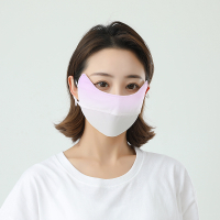 หน้ากากกันแดดไล่ระดับฤดูร้อนแบบเดียวกับ Jiaoxia หน้ากากป้องกันมุมดวงตาผ้าไหมน้ำแข็งสำหรับผู้หญิง