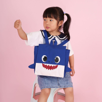 Cartoon Baby Shark Bag for Boys Girls Lightweight Kids Backpack Cute Daddy Shark Mommy Shark School Bag Birthday Gift for Children  Schoolbag ㏇0305