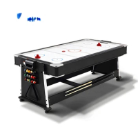 7 kaki Multi fungsi permainan bilyar Ping-pong hoki 4 in 1 meja untuk kenikmatan rumah