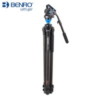 BENRO C3573FS6 Carbon Fiber Tripod Video Tripod Kits With S6 Ballhead Integral Level 3 Section+Carrying Bag Kit