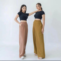 Georgios Women l Ely Culottes Pants | Celana Panjang Kulot Wanita Kekinian Bawahan Casual High Waist