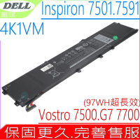 DELL-4K1VM 電池 適用 戴爾 G7 17 7700 Inspiron 15 7501 7591 Vostro 7500 V0GMT 0NCC3D TJDRR
