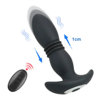 Dildo Butt Plug Vibrator Erotic Wireless Remote Control Telescopic Vibrating Anal Vibrator Prostate Massager Sex Toys for Men