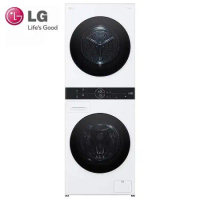 LG樂金 WashTower 洗衣13公斤+乾衣10公斤AI智控洗乾衣機WD-S1310W 冰瓷白