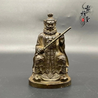 古董神話人物雕像擺件抓鬼鐘馗鎮宅辟邪招財保平安桌面車內擺件1入