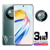 3in1 Camera Lens Protective Hydrogel Film For Honor X9b X 9A 9 A Honar X50 honorx50 5G 6.78inch Screen Protector Film Not Glass