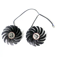 2PCS Cooling Fan 87MM 4PIN PLD09210B12HH GTX1050 Ti Cooler fan For GeForce MSI GTX 1050 1050Ti GAMING X video card fan