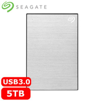 【最高22%回饋 5000點】Seagate希捷 One Touch 5TB 2.5吋行動硬碟 星鑽銀 (STKZ5000401)